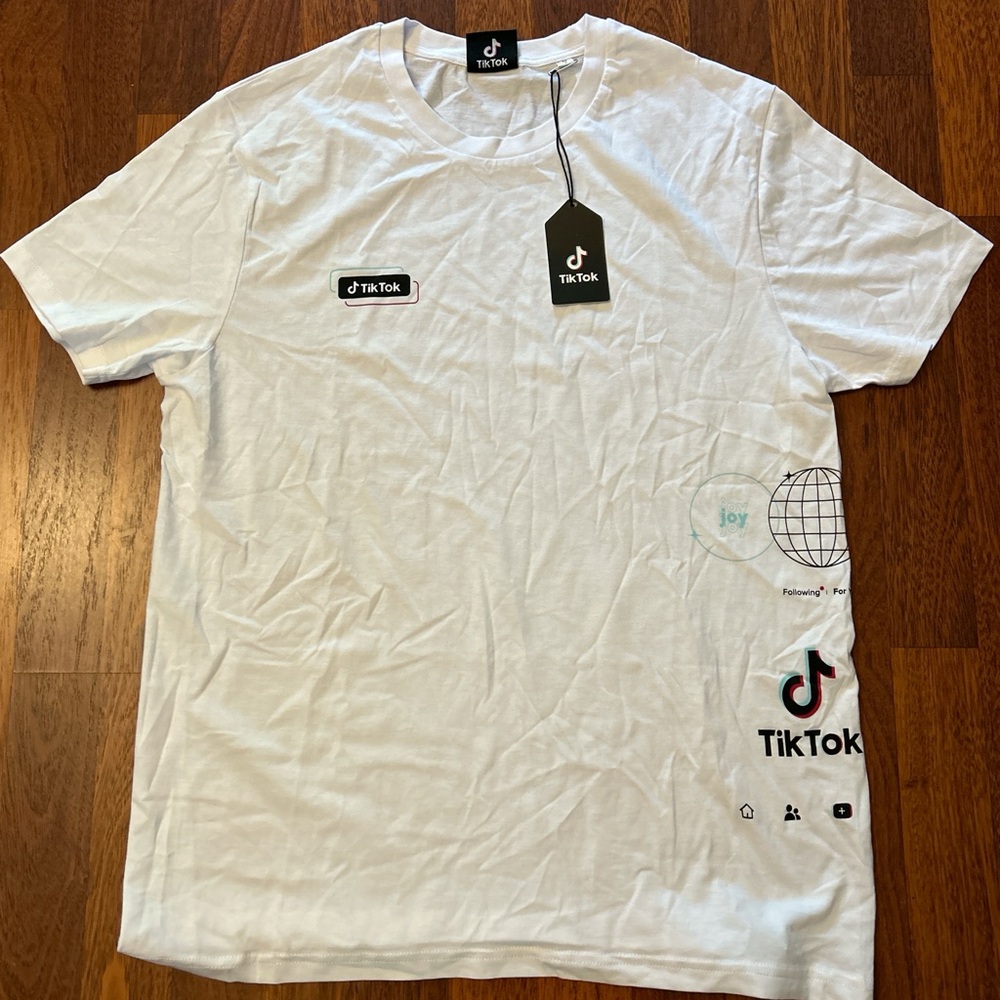 TikTok Social Media Merch Graphic Tshirt Size Unisex Small Organic Cotton